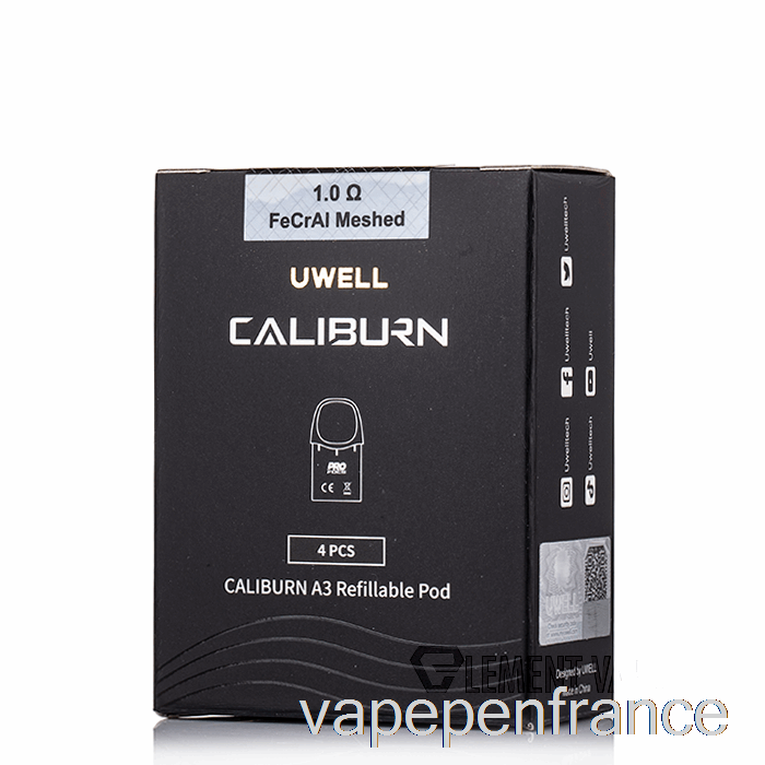 Uwell Caliburn A3 Gousses De Remplacement 1.0ohm A3 Gousses Fécrales à Mailles Stylo Vape